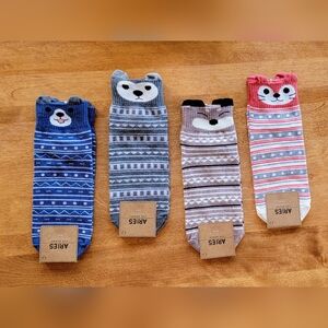 Kids/Teens Animal Print Ankle Socks